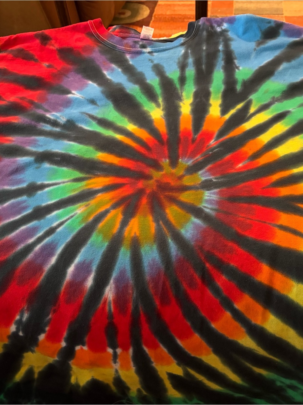 Tie-Dye Spiral  T-Shirt Print - Multicolor 5x